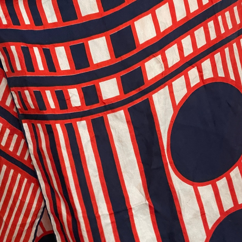 VTG NEIMAN MARCUS SILK SCARF ABSTRACT - Picture 8 of 8